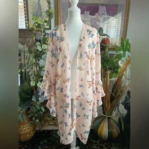 Women’s Butterfly Coverup Bell Sleeves Ethereal Fairycore Couquette Fairy